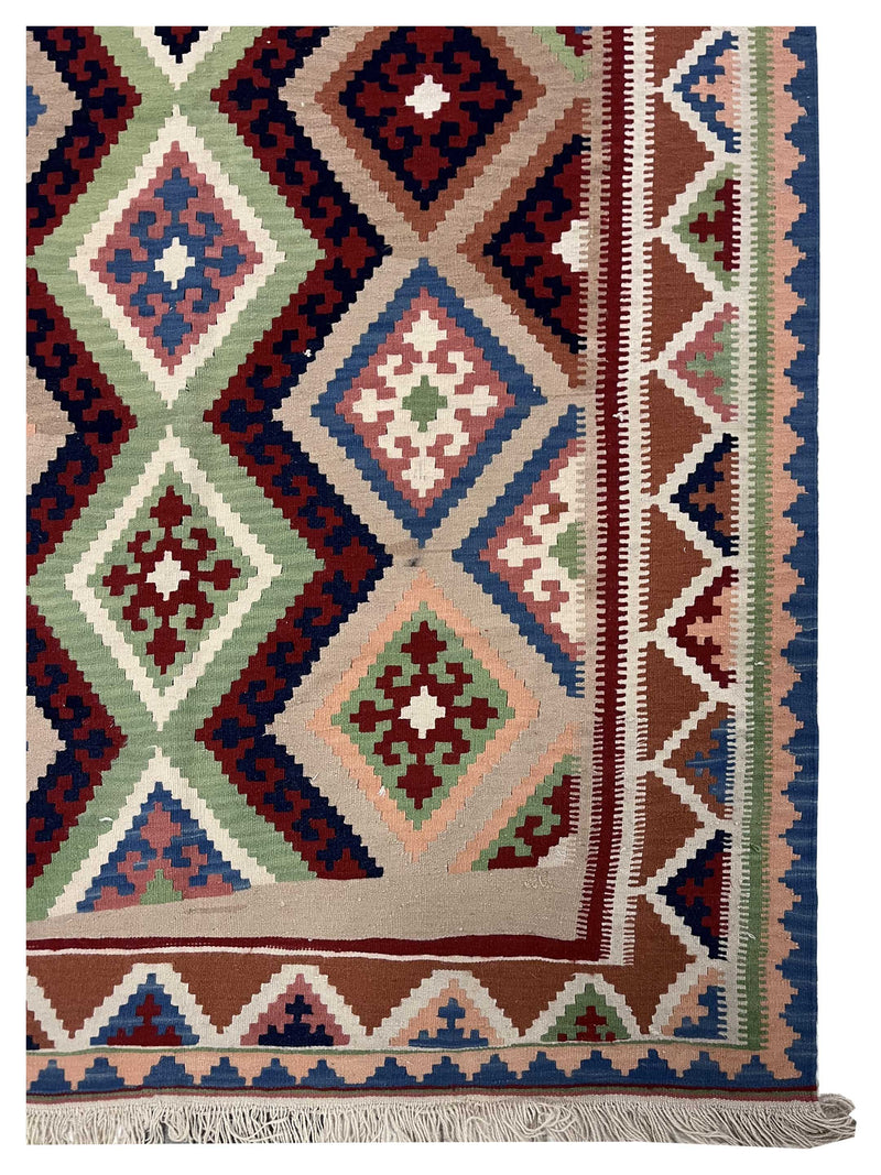 Aira Kilim 14510 Blue Multi Kilim Hand Woven Rug
