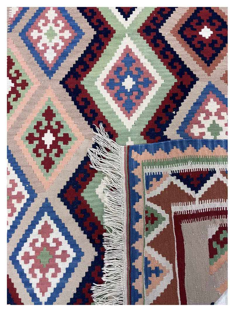 Aira Kilim 14510 Blue Multi Kilim Hand Woven Rug