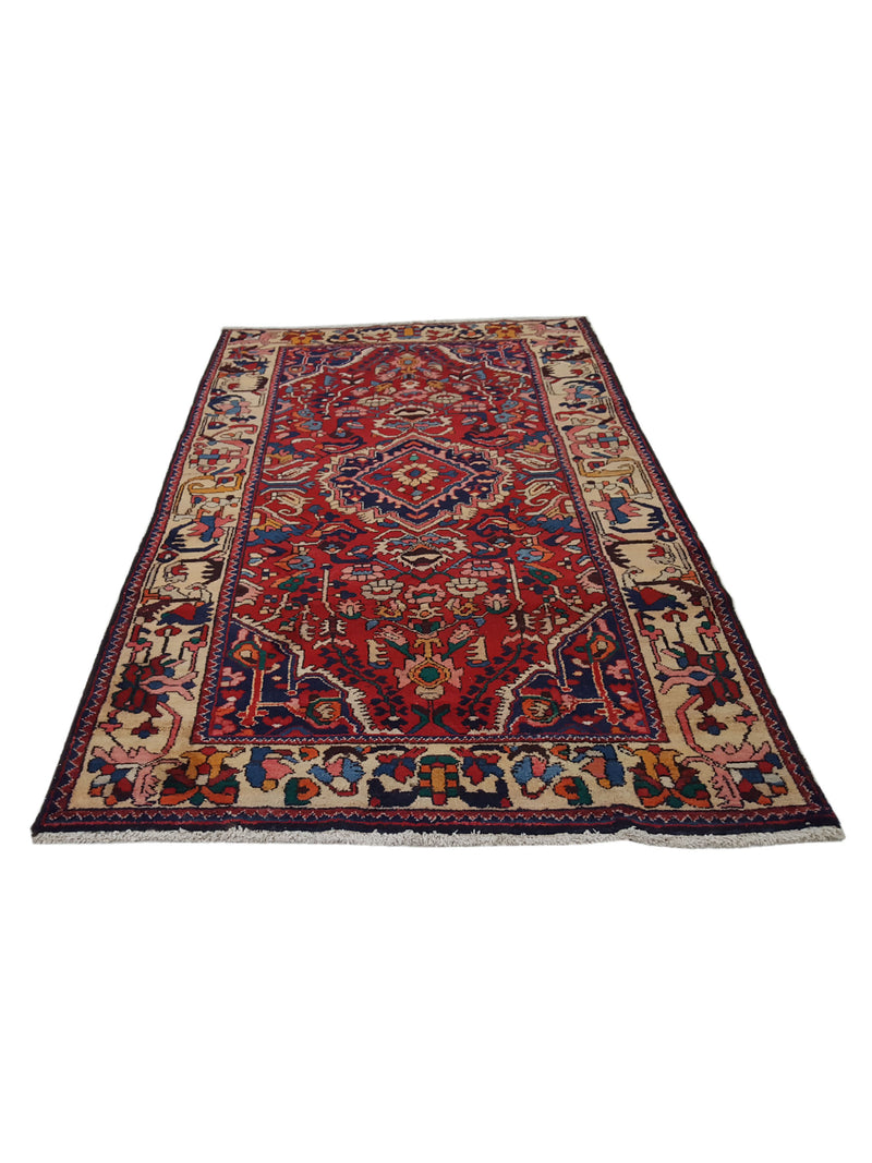 Pacific Bakhtiyari 14512 Navy Beige Traditional Hand Knotted Rug