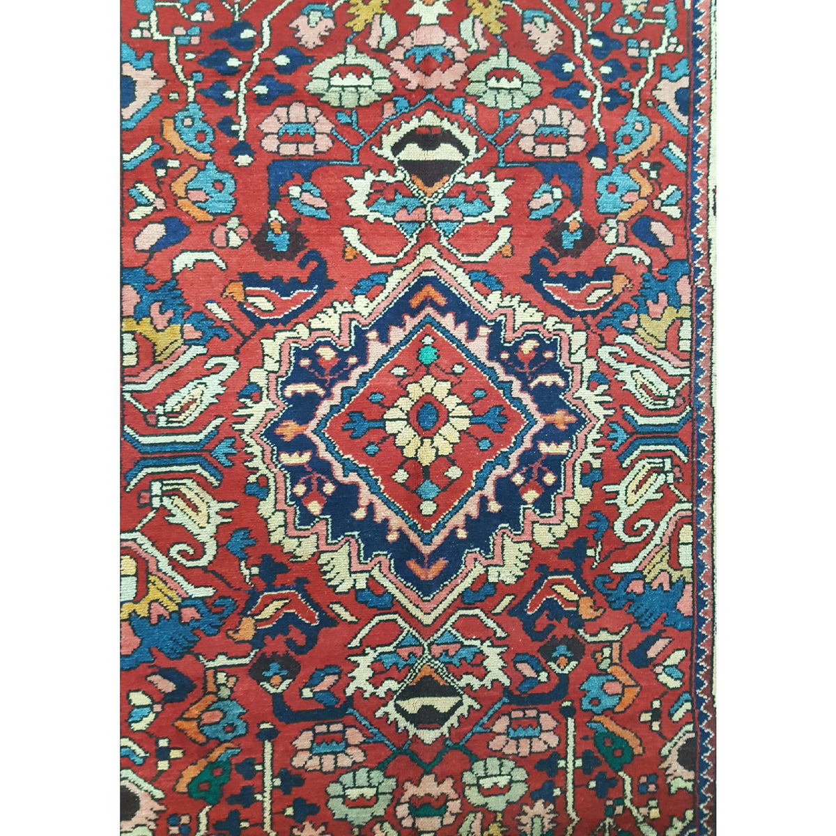 Pacific Bakhtiyari 14512 Navy Beige Traditional Hand Knotted Rug
