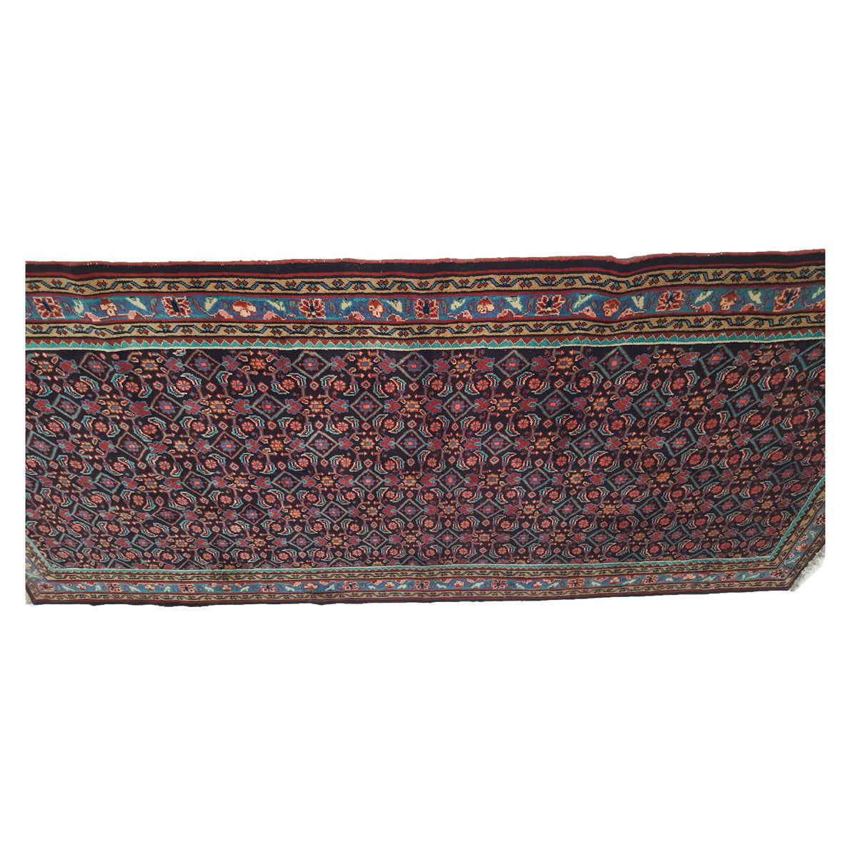 Pacific Mahal 14515 Navy Rose Traditional Hand Knotted Rug