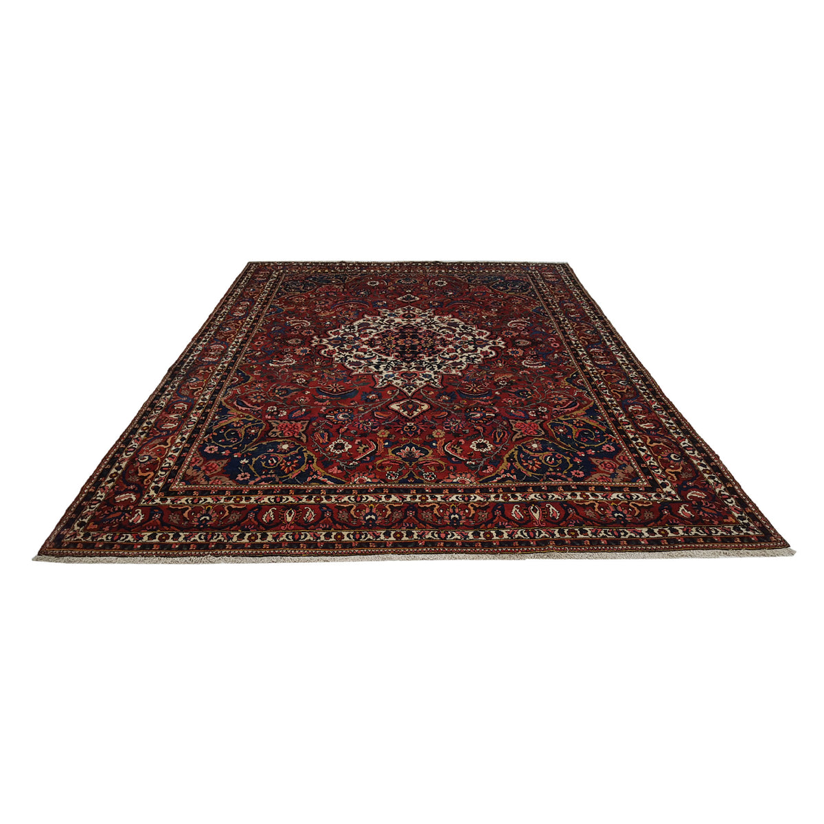 Pacific Bakhtiyari 14518 Red Ivory Traditional Hand Knotted Rug