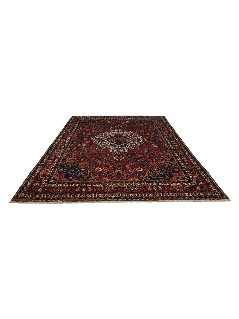 Pacific Bakhtiyari 14518 Red Ivory Traditional Hand Knotted Rug