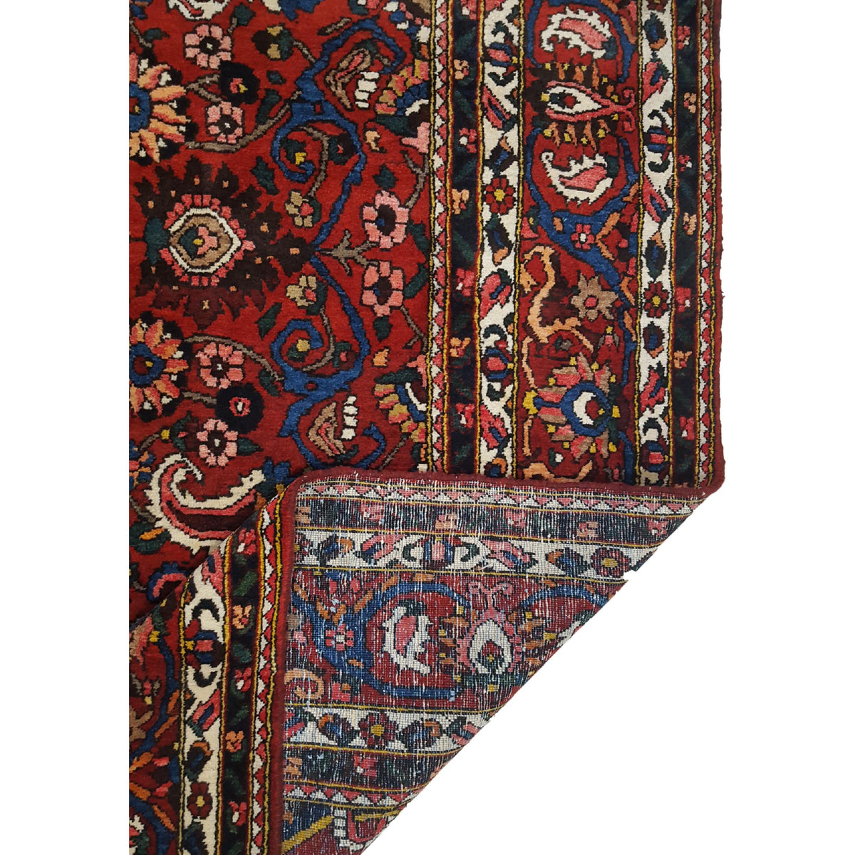 Pacific Bakhtiyari 14518 Red Ivory Traditional Hand Knotted Rug