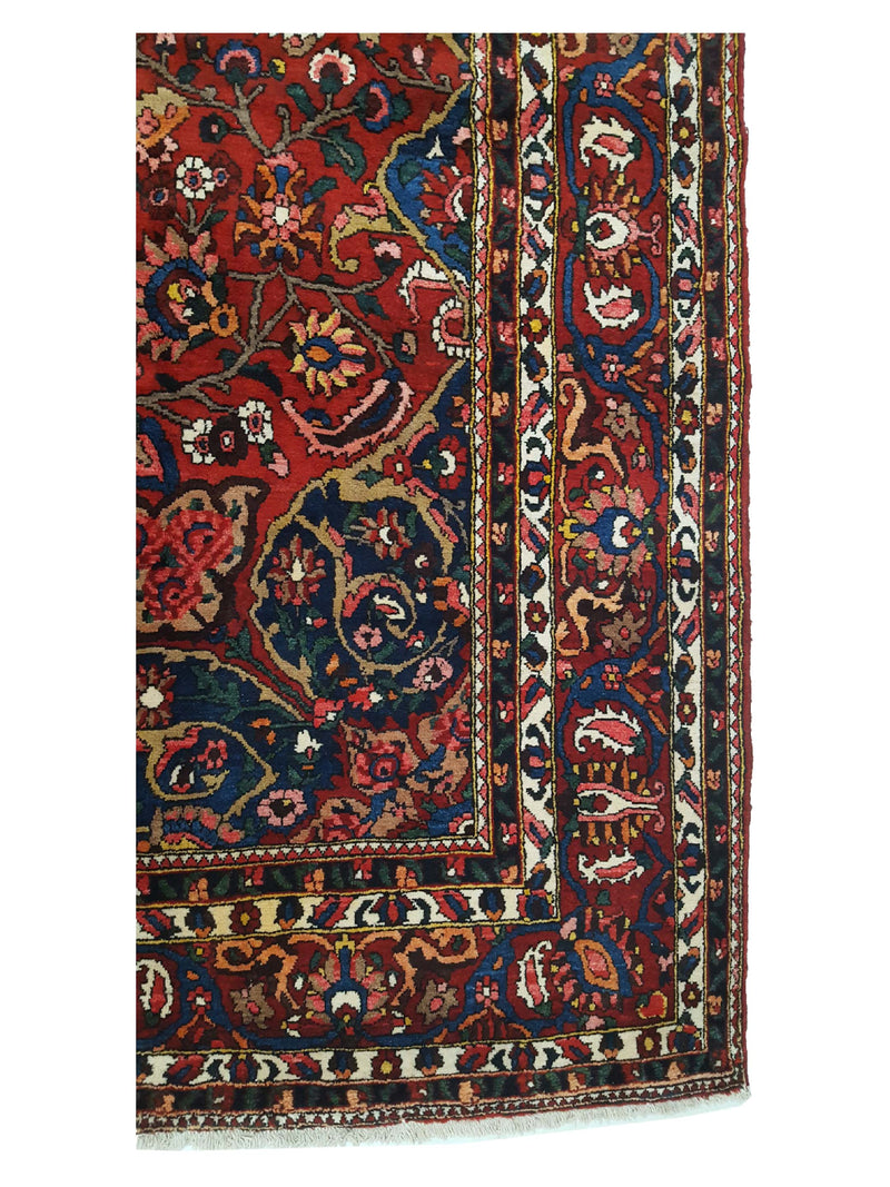 Pacific Bakhtiyari 14518 Red Ivory Traditional Hand Knotted Rug