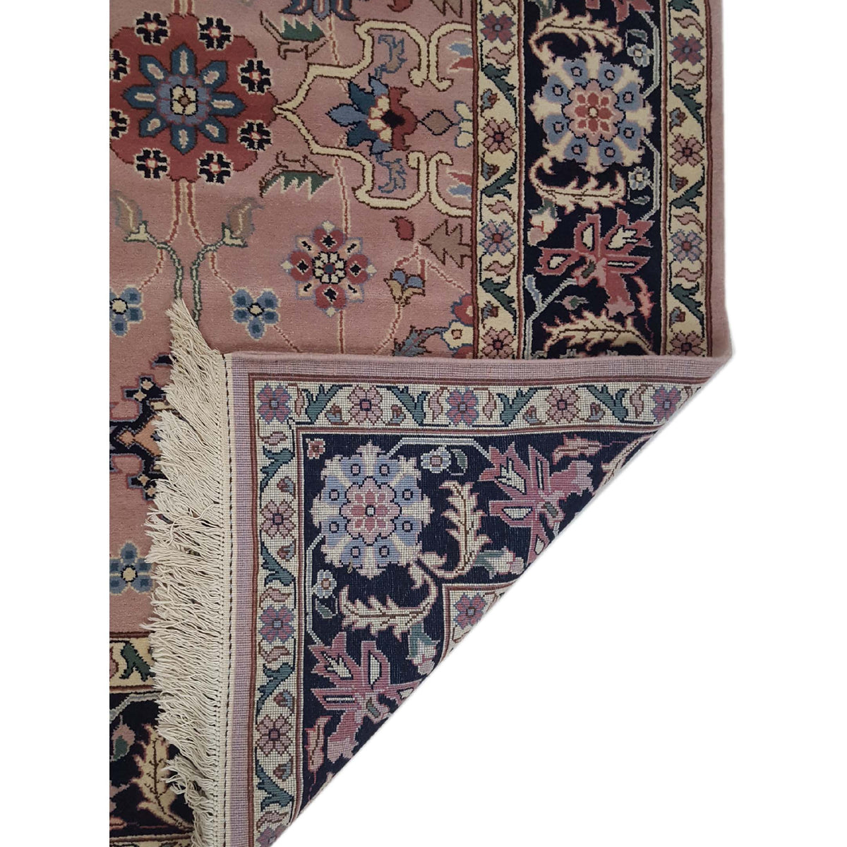 Pacific Heriz-Rm 14521 Pink Black Traditional Hand Knotted Rug