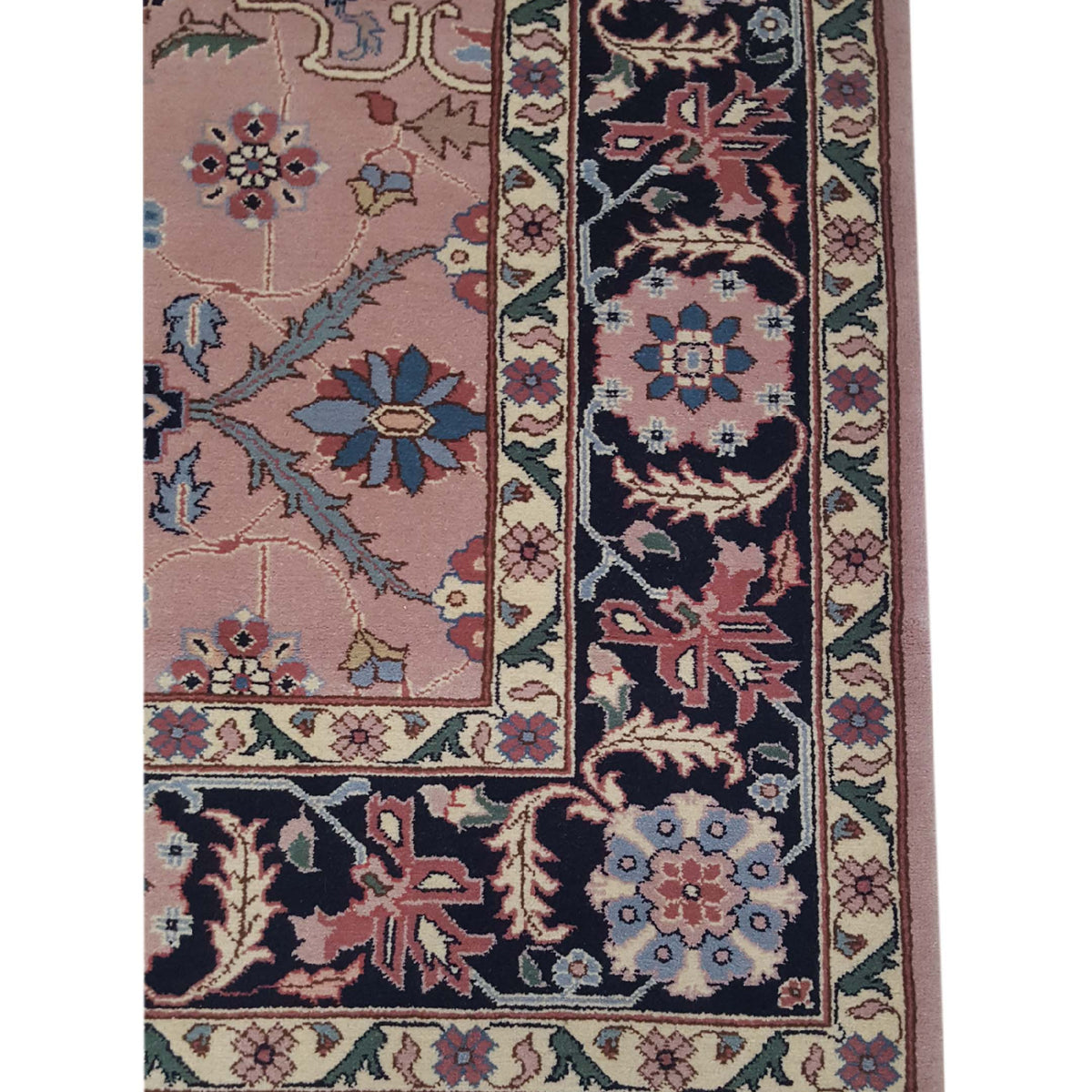 Pacific Heriz-Rm 14521 Pink Black Traditional Hand Knotted Rug