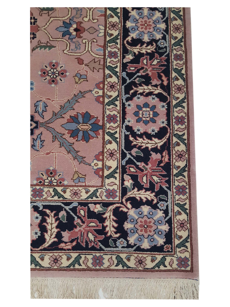 Pacific Heriz-Rm 14521 Pink Black Traditional Hand Knotted Rug