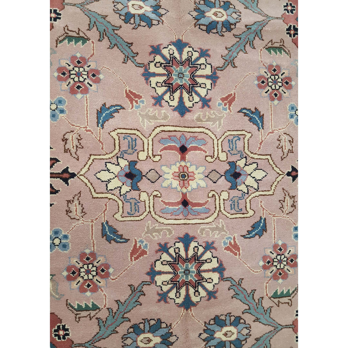 Pacific Heriz-Rm 14521 Pink Black Traditional Hand Knotted Rug
