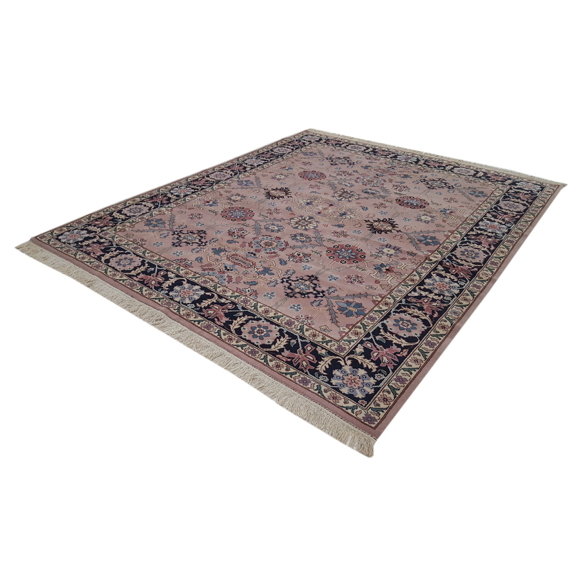 Pacific Heriz-Rm 14521 Pink Black Traditional Hand Knotted Rug