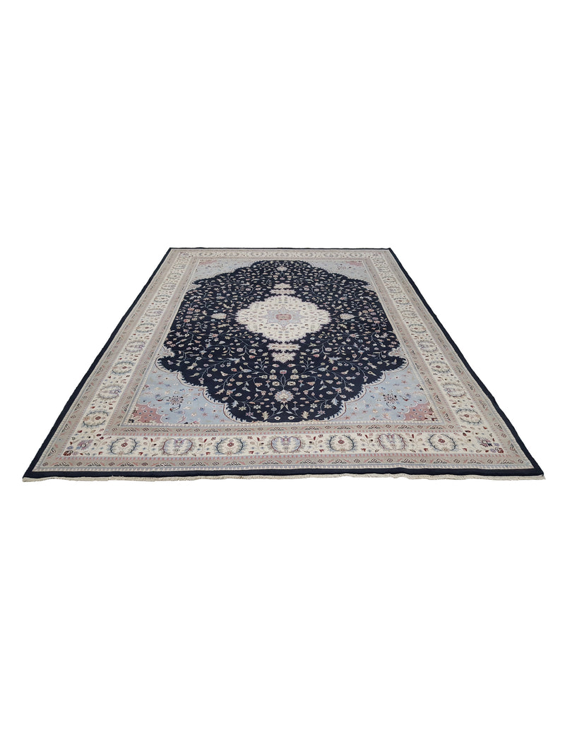 Pacific Classic 14522 Black Ivory Traditional Hand Knotted Rug