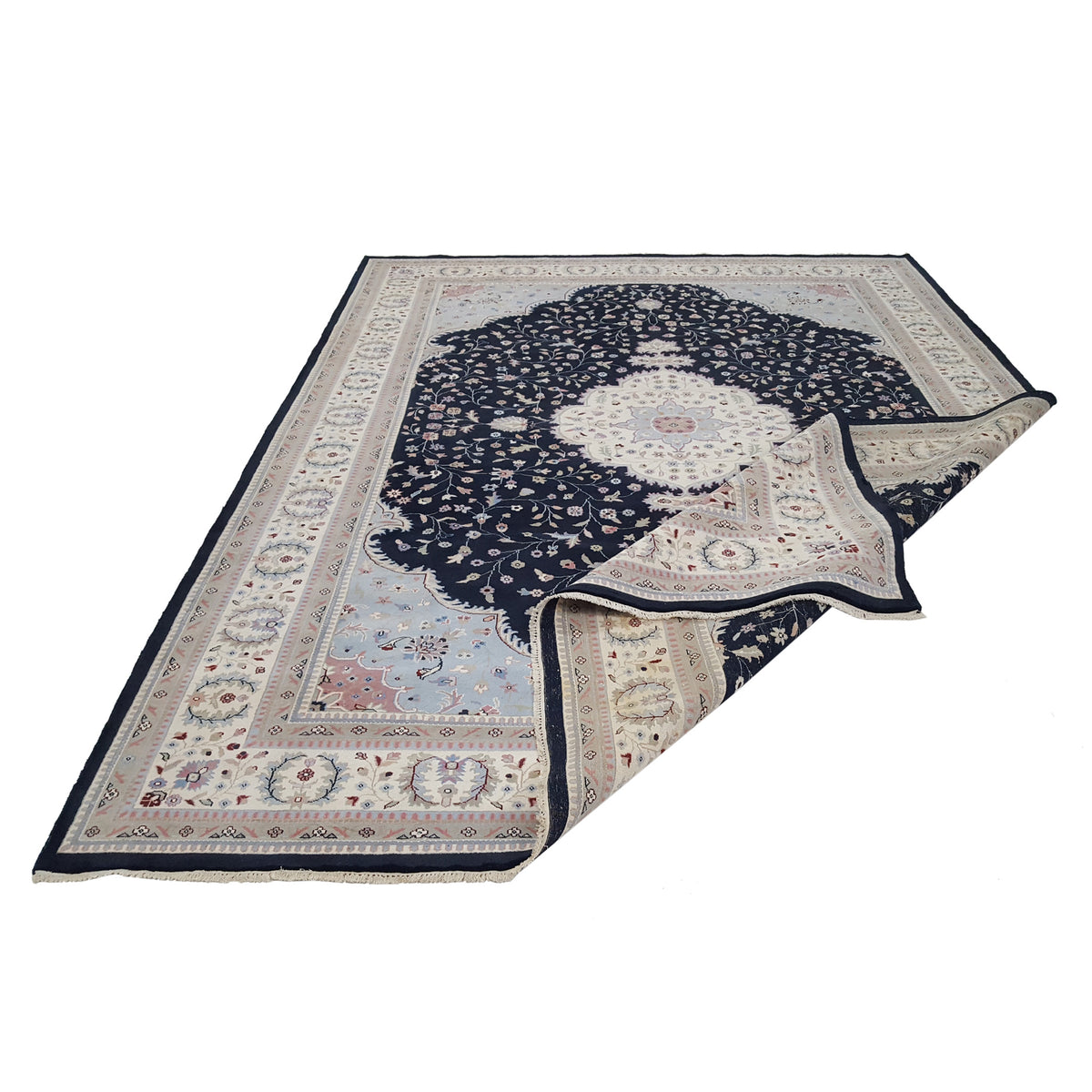 Pacific Classic 14522 Black Ivory Traditional Hand Knotted Rug