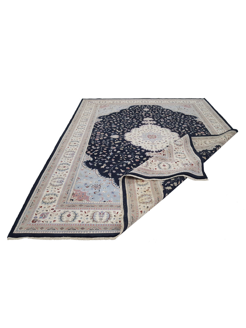 Pacific Classic 14522 Black Ivory Traditional Hand Knotted Rug