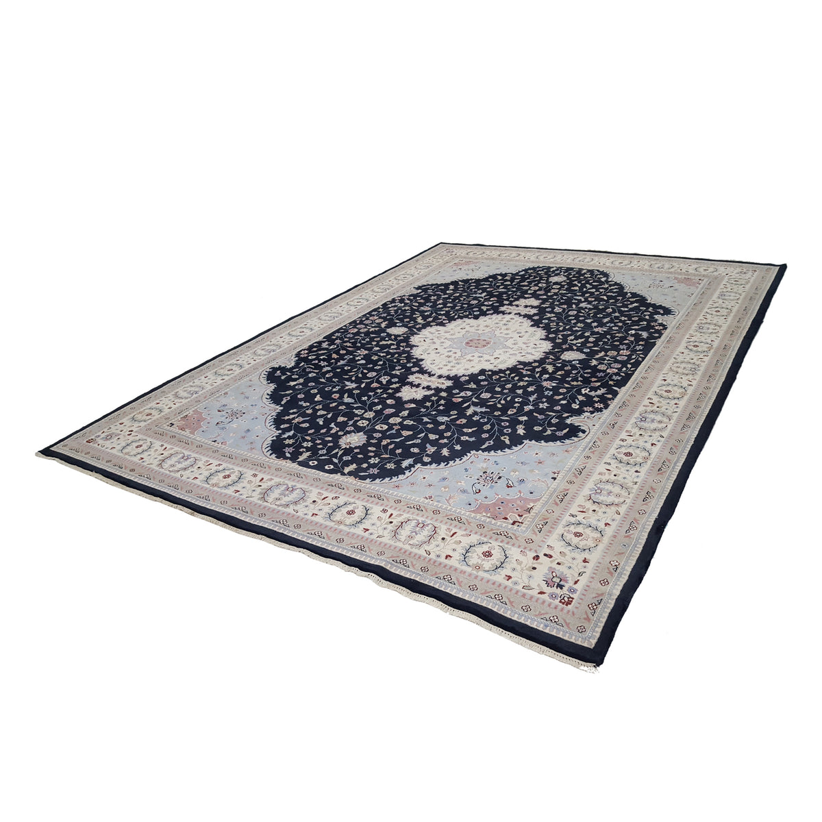 Pacific Classic 14522 Black Ivory Traditional Hand Knotted Rug