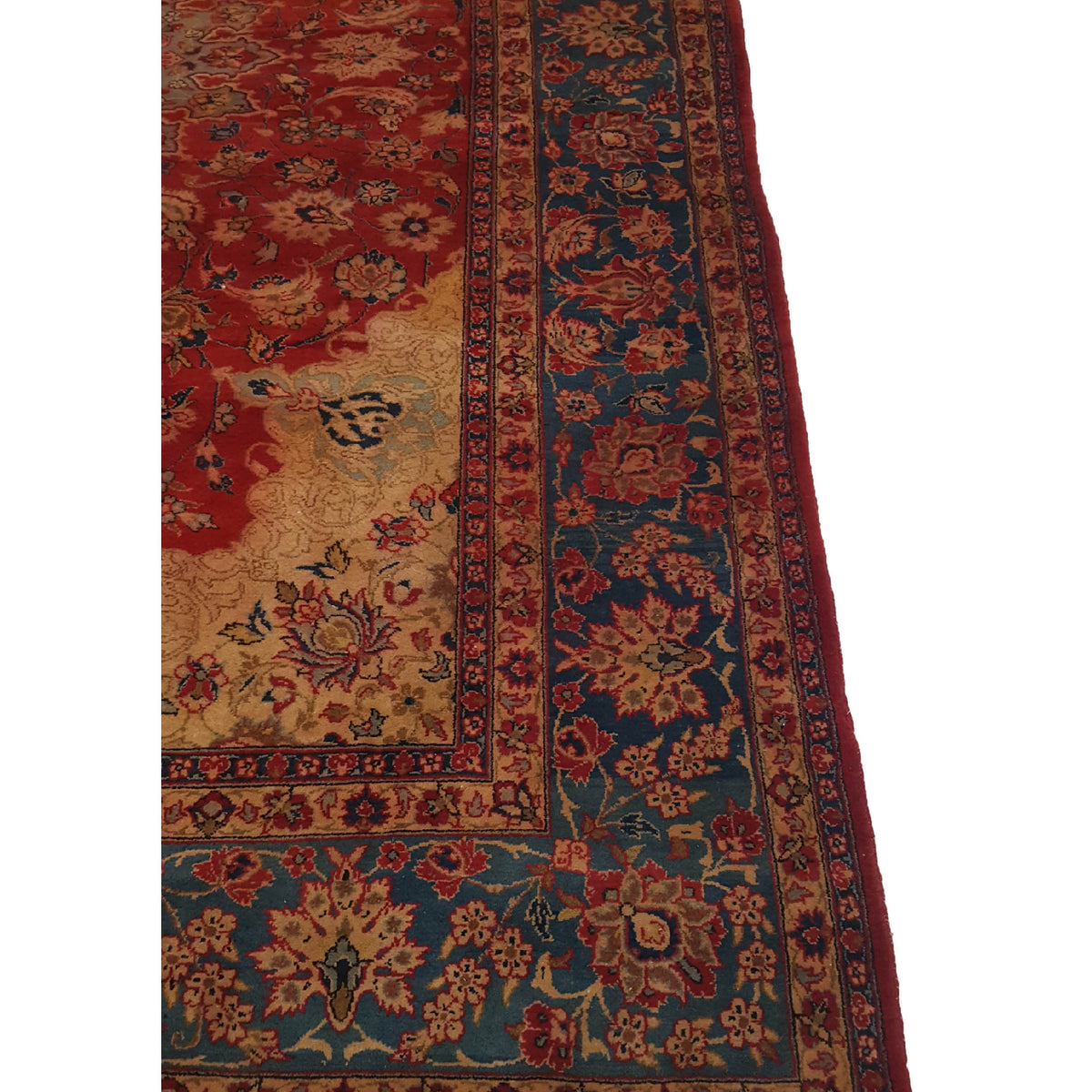 Pacific Najafabad 14523 Red N.Blue Traditional Hand Knotted Rug