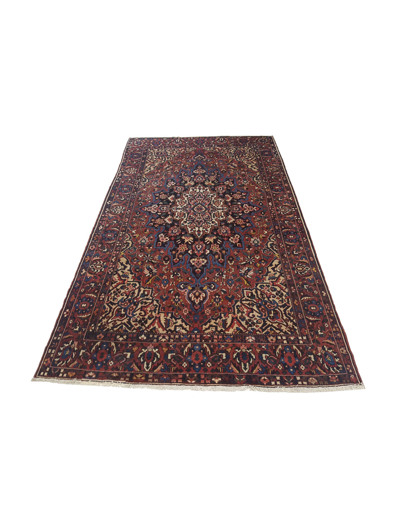 Pacific Bakhtiyari 14542 Blue Red Traditional Hand Knotted Rug