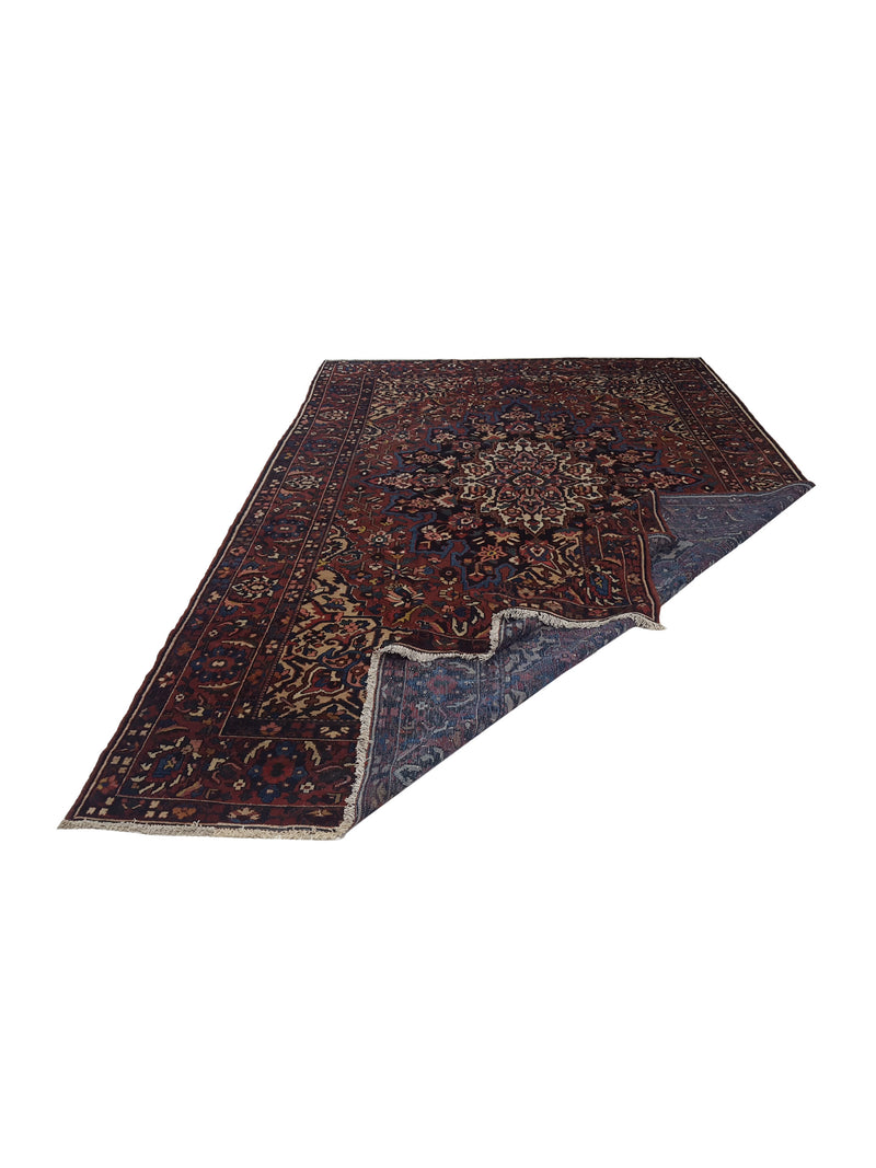 Pacific Bakhtiyari 14542 Blue Red Traditional Hand Knotted Rug