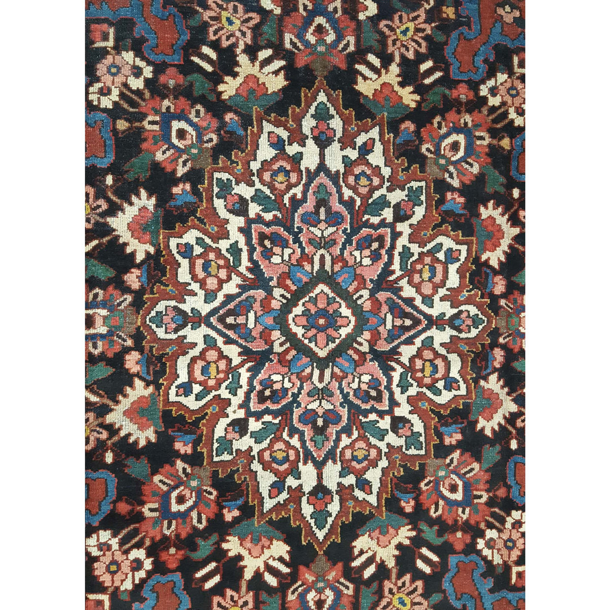 Pacific Bakhtiyari 14542 Blue Red Traditional Hand Knotted Rug