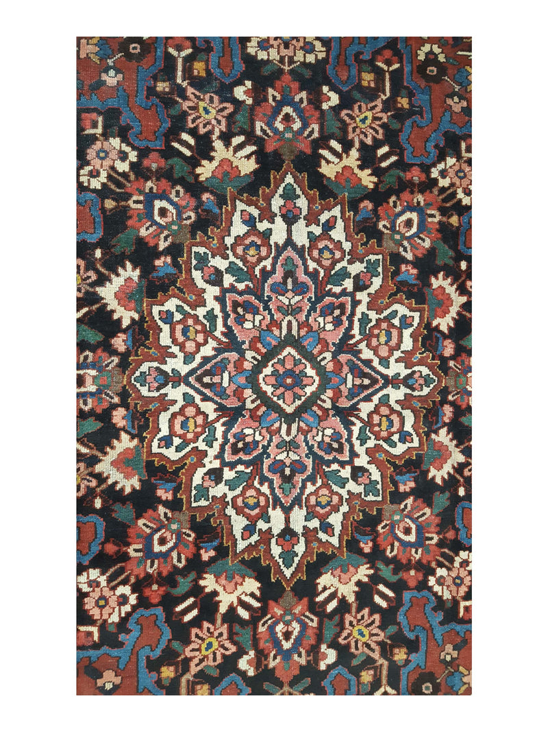 Pacific Bakhtiyari 14542 Blue Red Traditional Hand Knotted Rug
