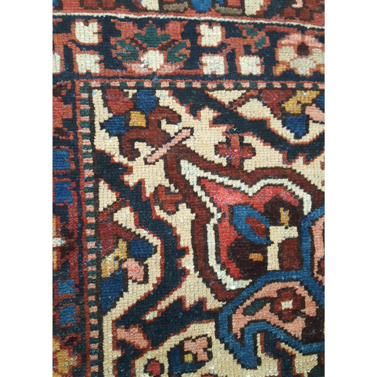 Pacific Bakhtiyari 14542 Blue Red Traditional Hand Knotted Rug