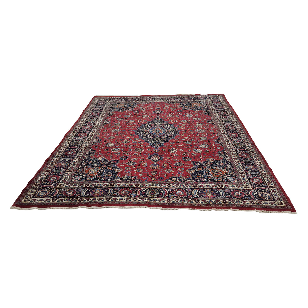 Pacific Mashad 14544 Red Navy Traditional Semi Antique Rug