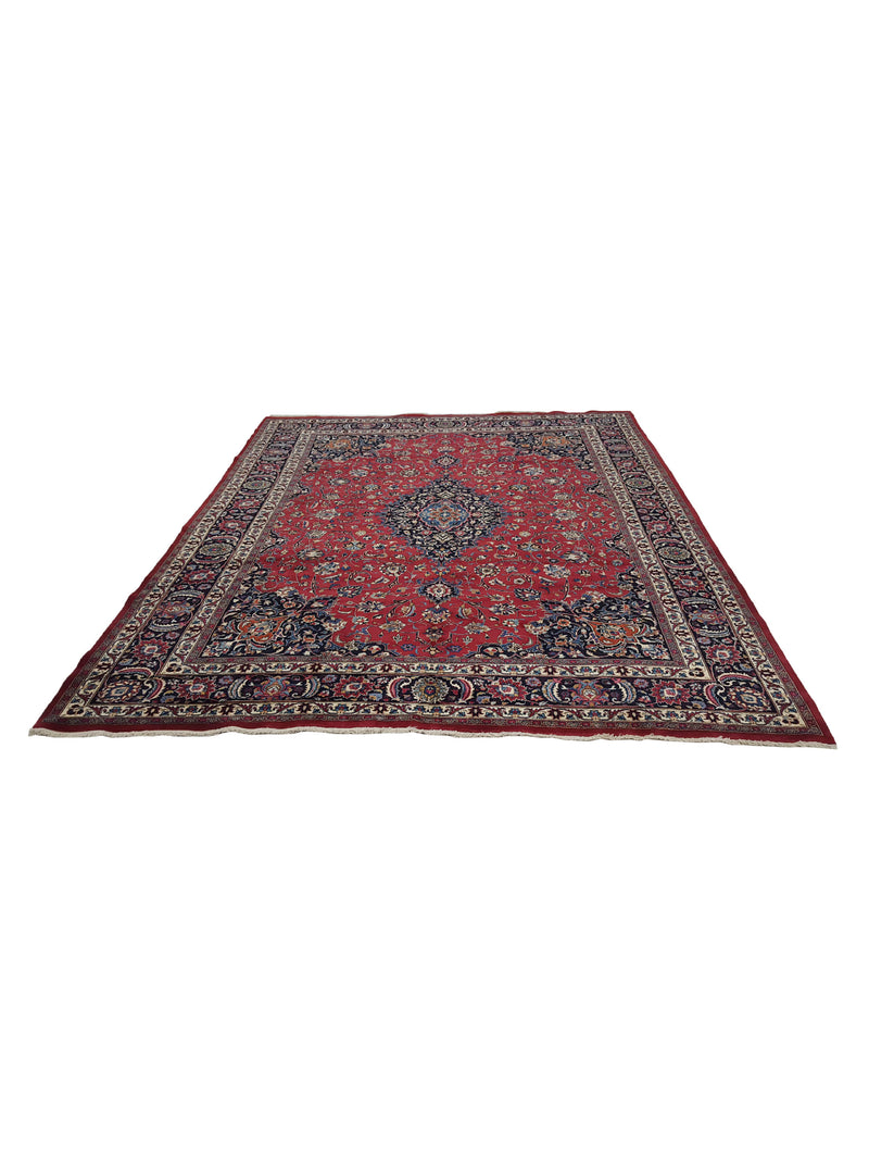 Pacific Mashad 14544 Red Navy Traditional Semi Antique Rug