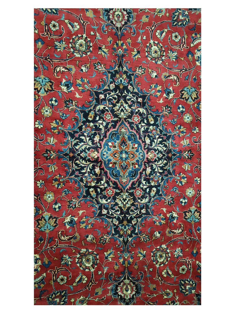 Pacific Mashad 14544 Red Navy Traditional Semi Antique Rug