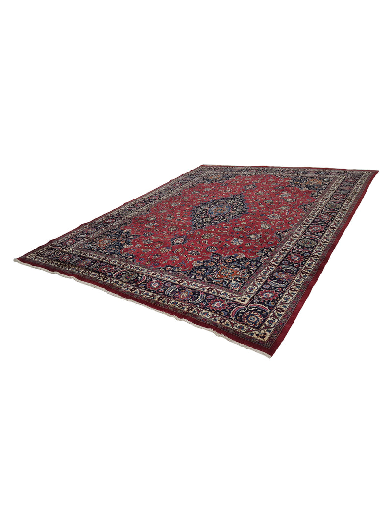 Pacific Mashad 14544 Red Navy Traditional Semi Antique Rug