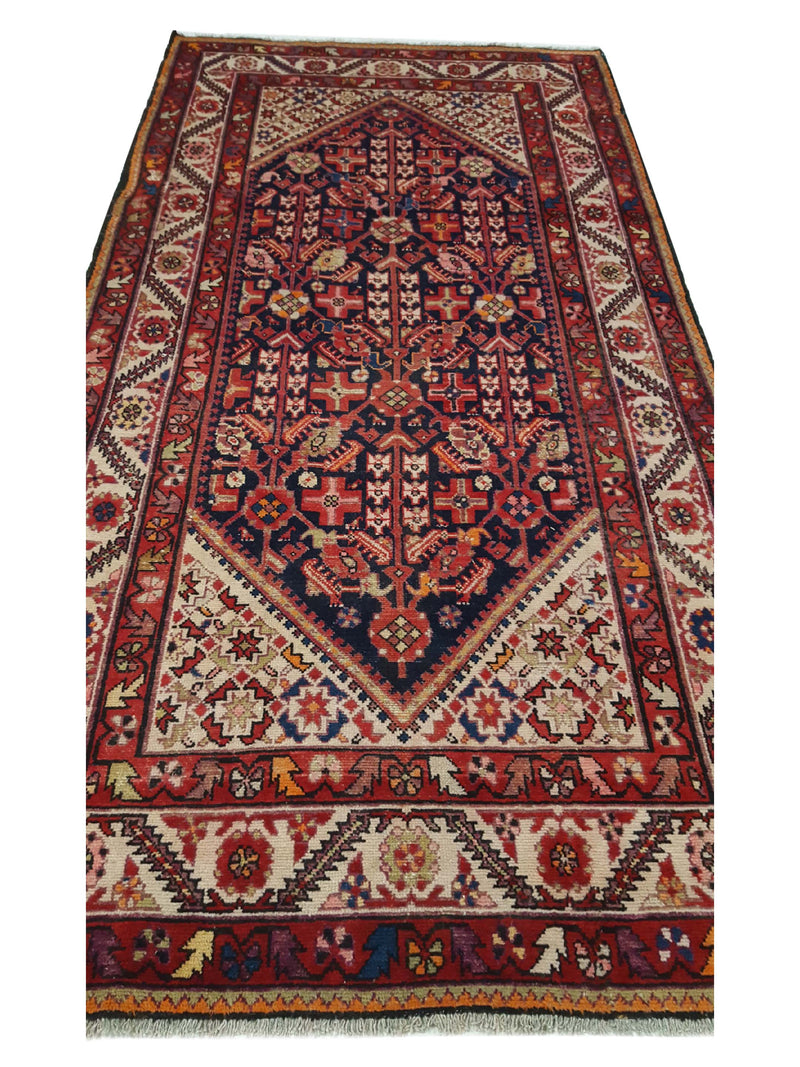 Pacific Malayer 14545 Black Navy Traditional Hand Knotted Rug