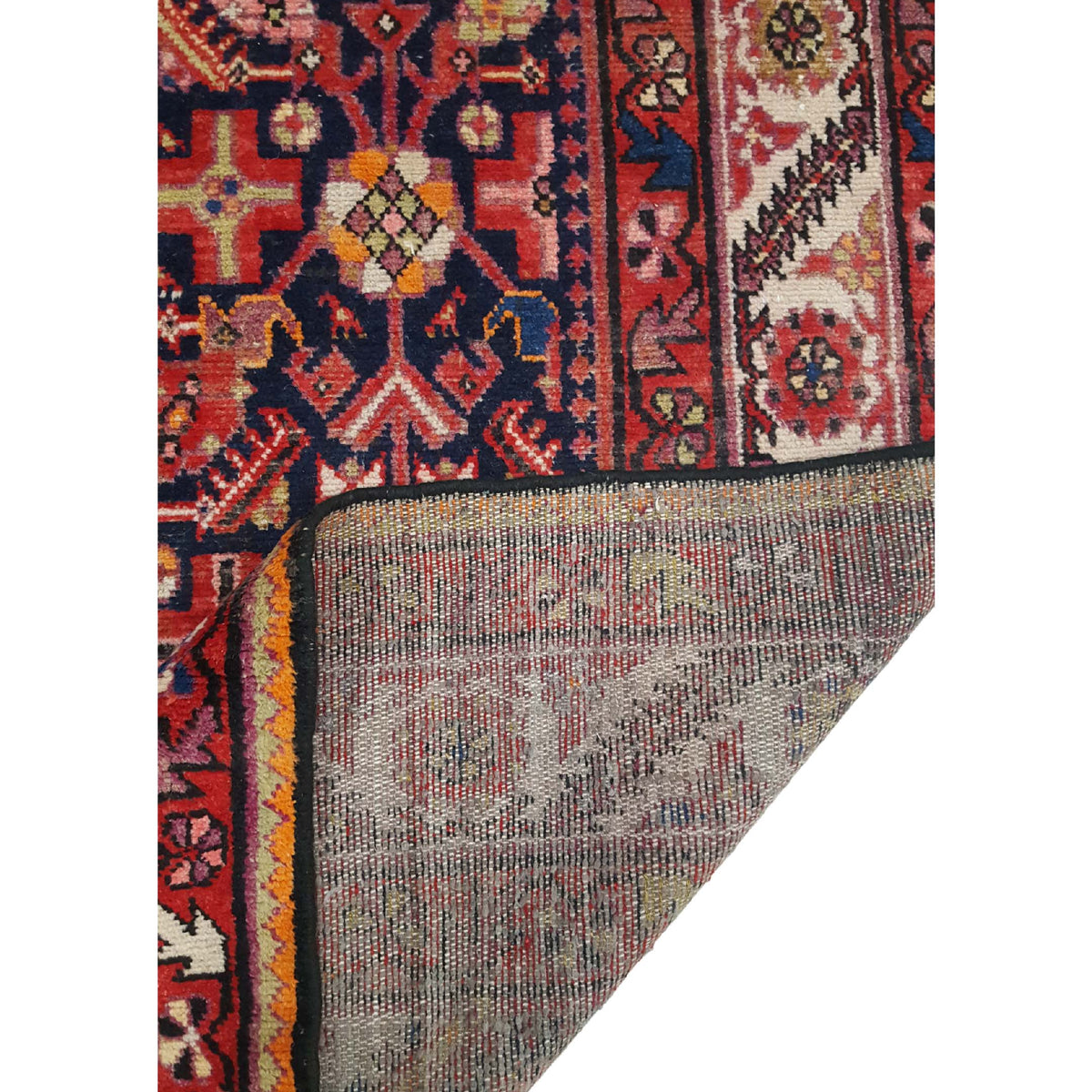 Pacific Malayer 14545 Black Navy Traditional Hand Knotted Rug