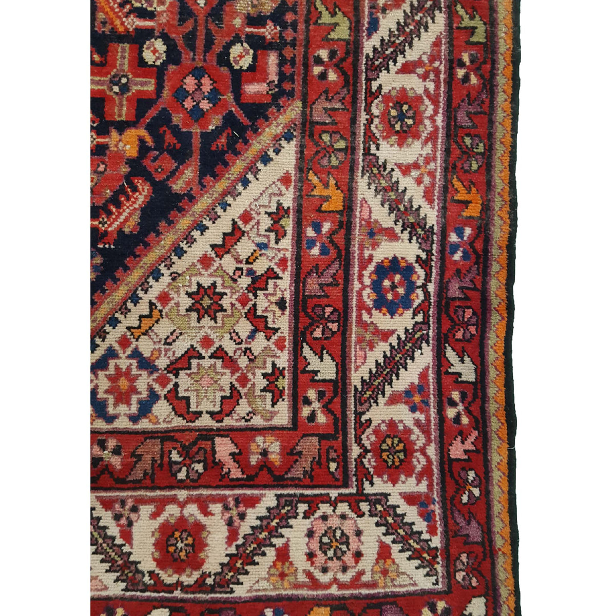 Pacific Malayer 14545 Black Navy Traditional Hand Knotted Rug