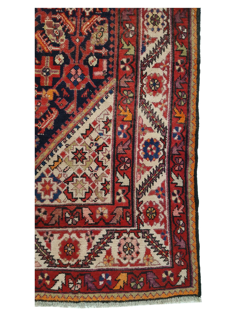 Pacific Malayer 14545 Black Navy Traditional Hand Knotted Rug