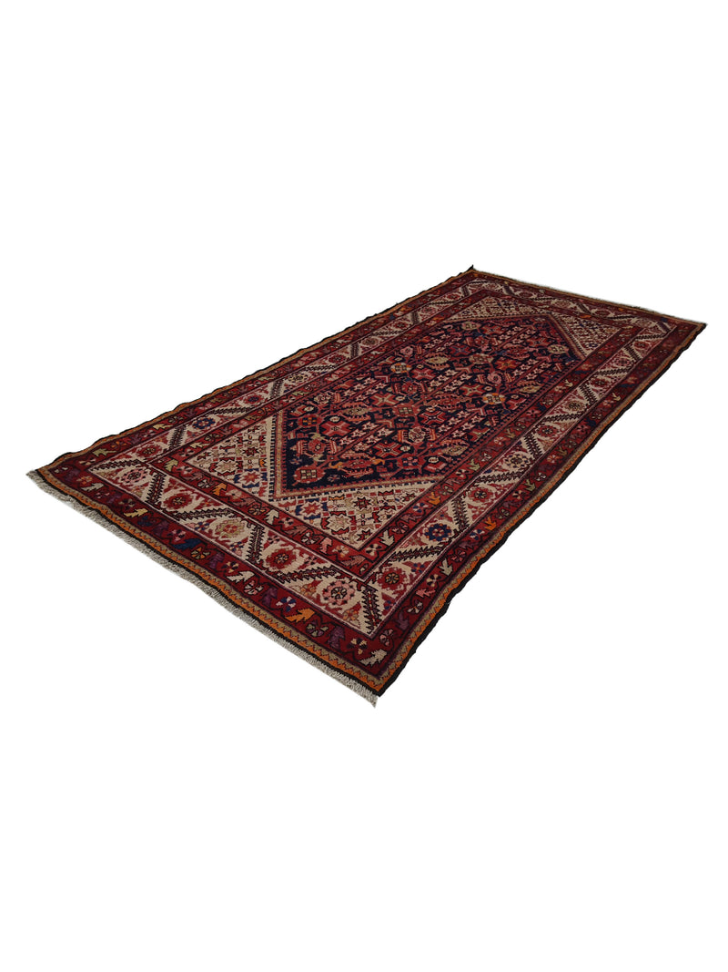 Pacific Malayer 14545 Black Navy Traditional Hand Knotted Rug