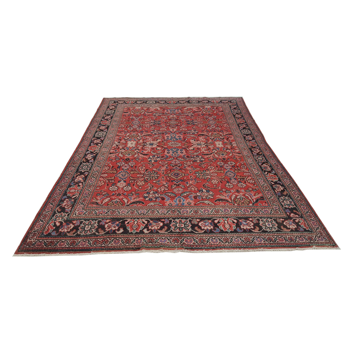 Pacific Mahal 14556 Red Navy Traditional Hand Knotted Rug