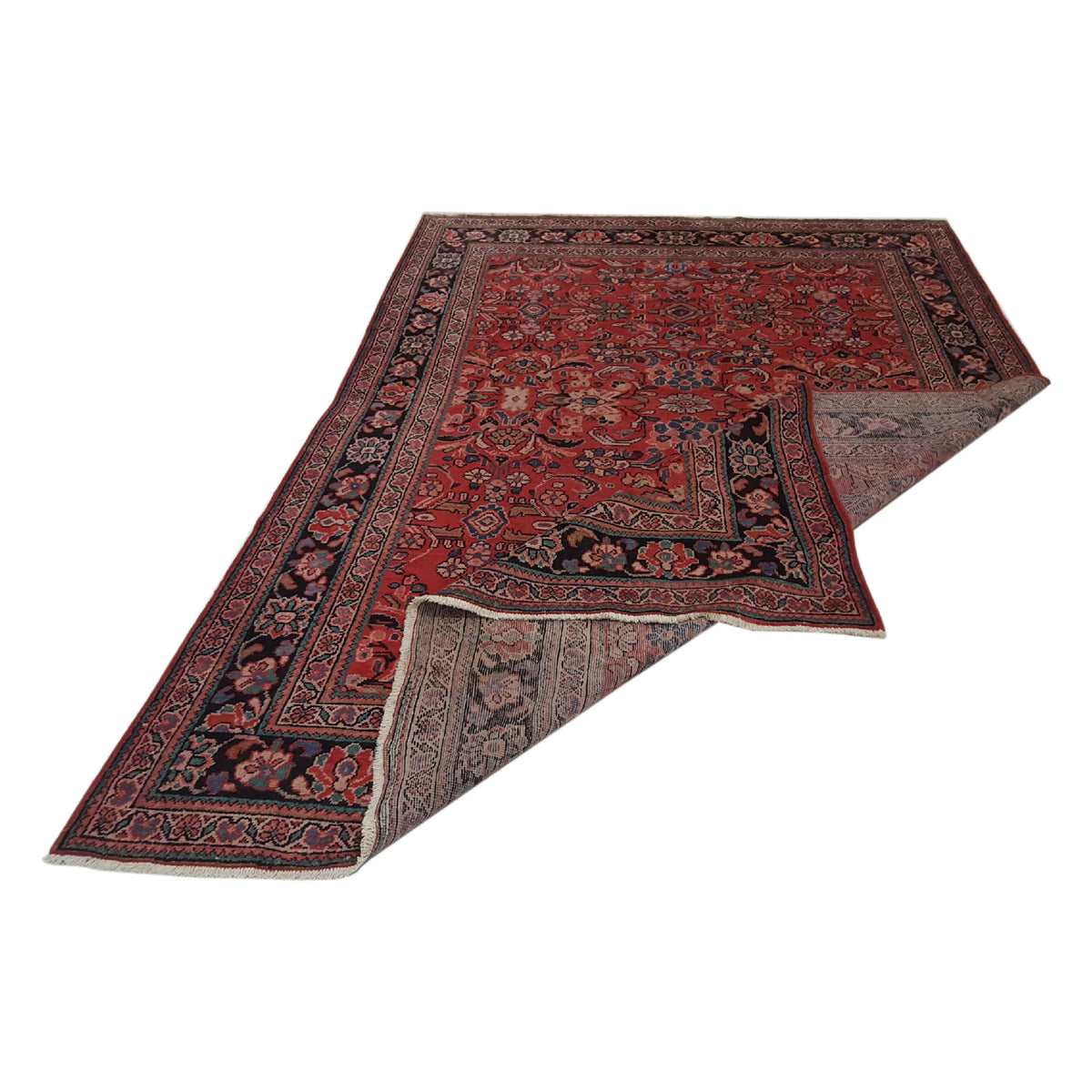 Pacific Mahal 14556 Red Navy Traditional Hand Knotted Rug