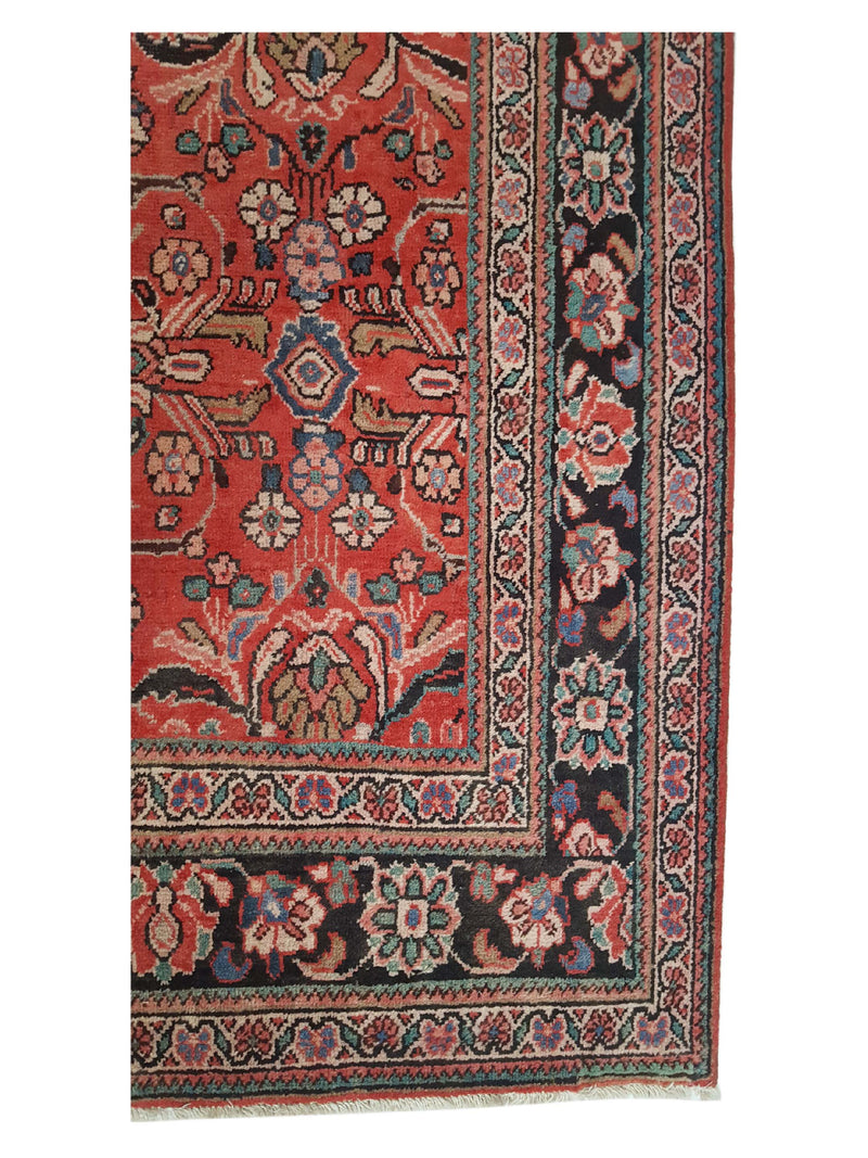 Pacific Mahal 14556 Red Navy Traditional Hand Knotted Rug