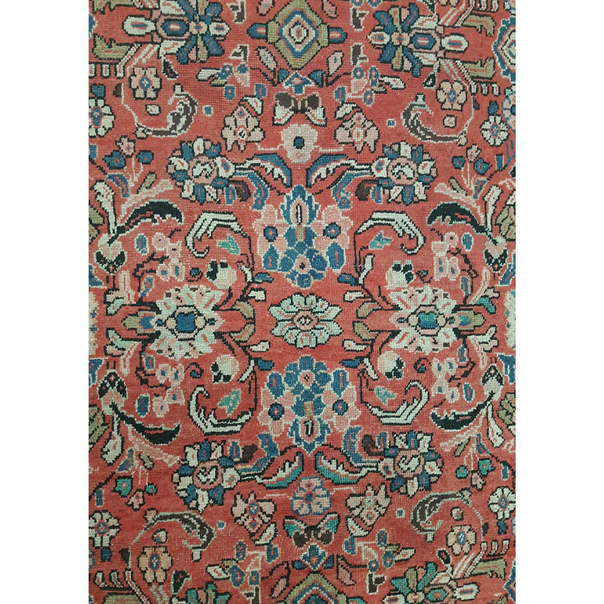 Pacific Mahal 14556 Red Navy Traditional Hand Knotted Rug