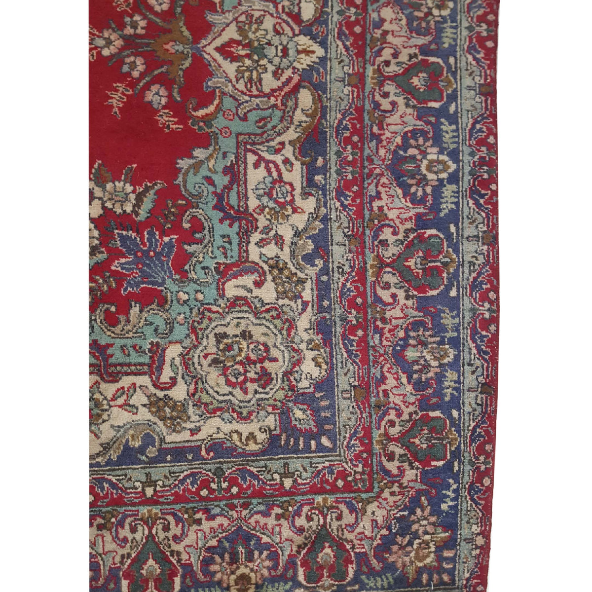 Pacific Tabriz 14557 Red Navy Traditional Hand Knotted Rug
