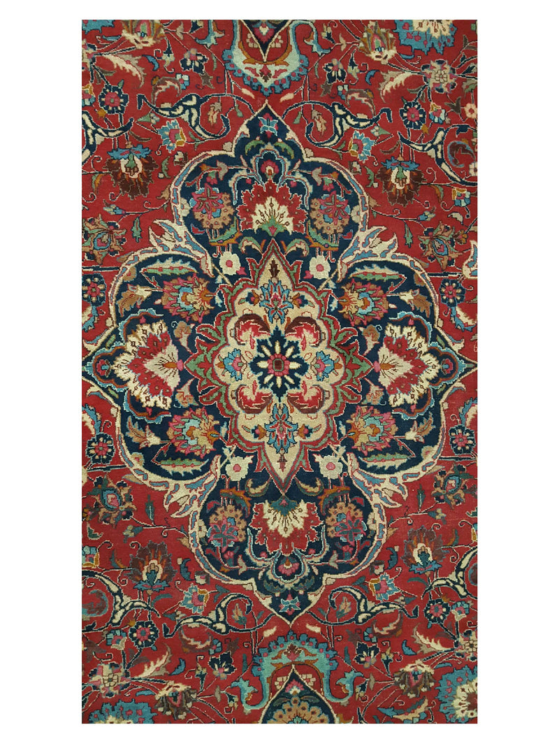 Pacific Mashad 14561 Red Navy Traditional Semi Antique Rug
