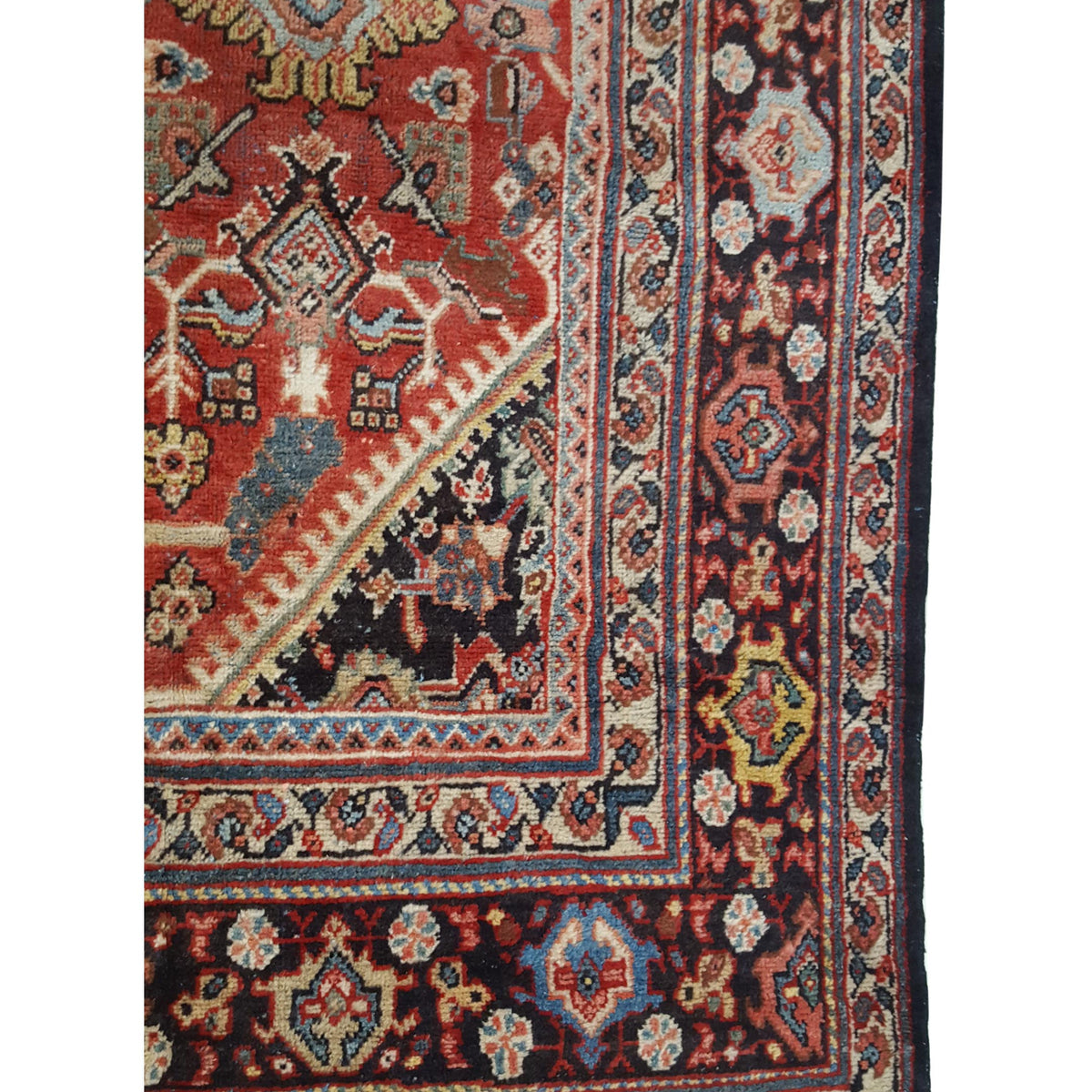 Pacific Mahal 14563 Black Red Traditional Hand Knotted Rug