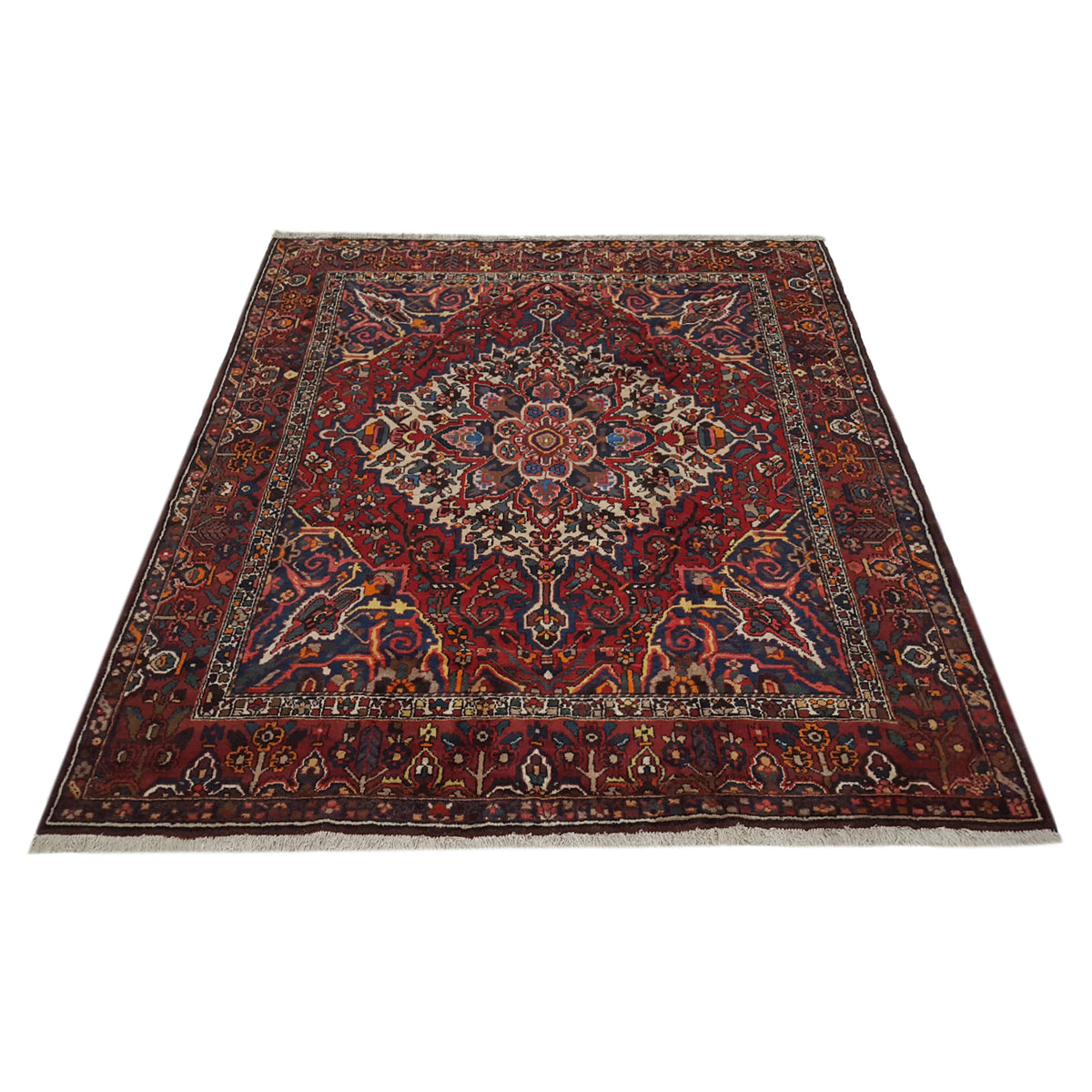 Pacific Bakhtiyari 14564 Burgundy Red Traditional Hand Knotted Rug