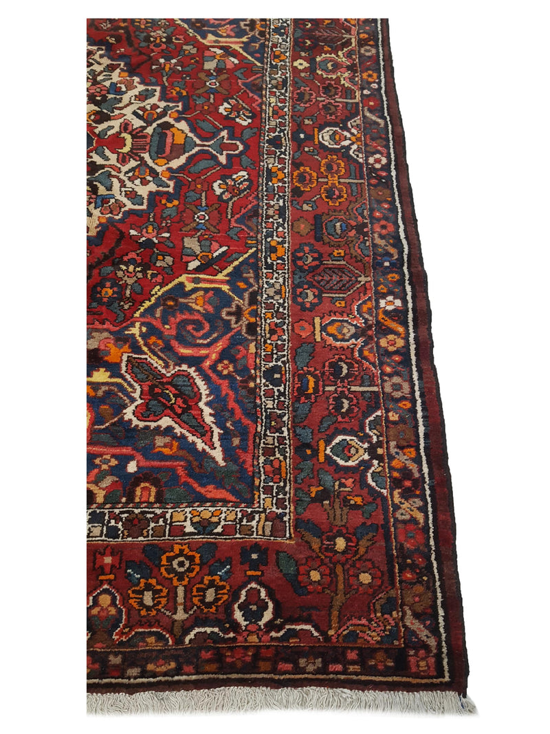 Pacific Bakhtiyari 14564 Burgundy Red Traditional Hand Knotted Rug