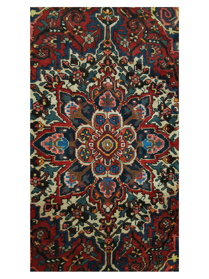 Pacific Bakhtiyari 14564 Burgundy Red Traditional Hand Knotted Rug
