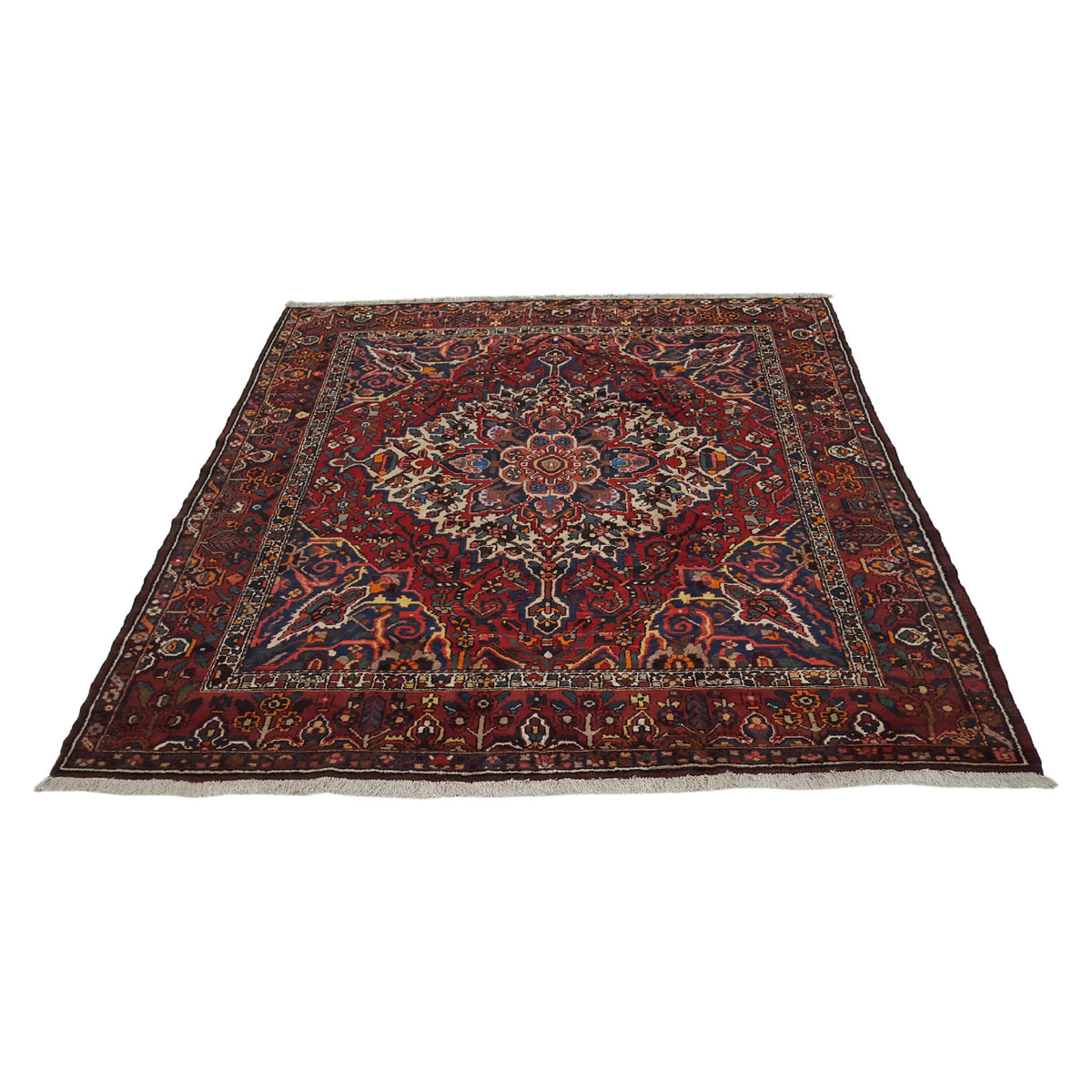 Pacific Bakhtiyari 14564 Burgundy Red Traditional Hand Knotted Rug