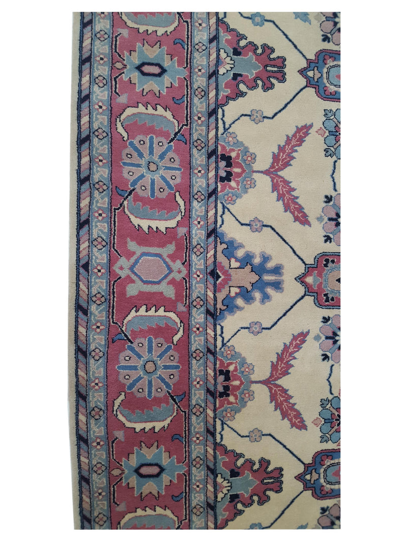 Pacific Tribal-Rm 14570 Ivory Peach Traditional Hand Knotted Rug