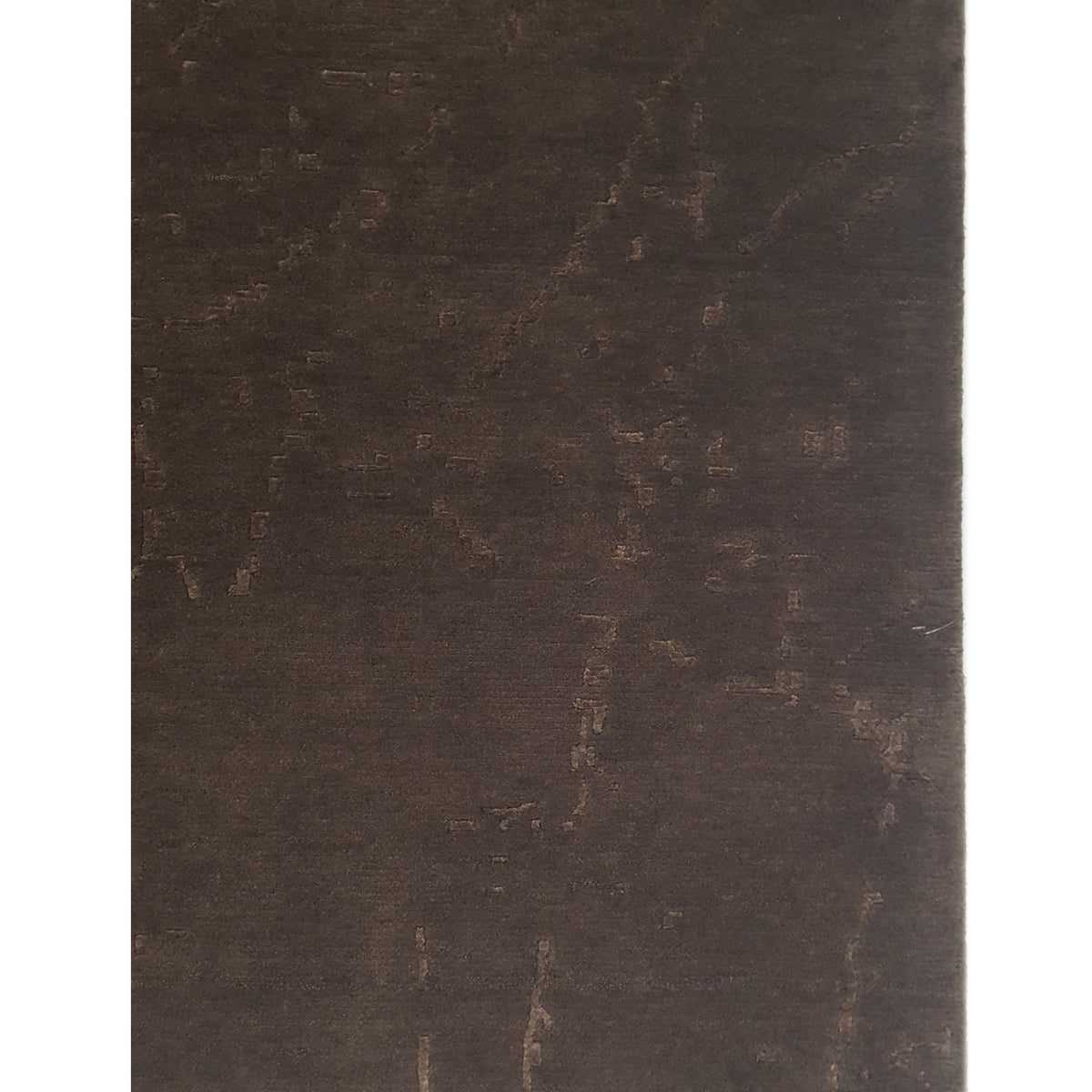 Pacific Tibetan 14580 Brown Charcoal Modern Hand Knotted Rug