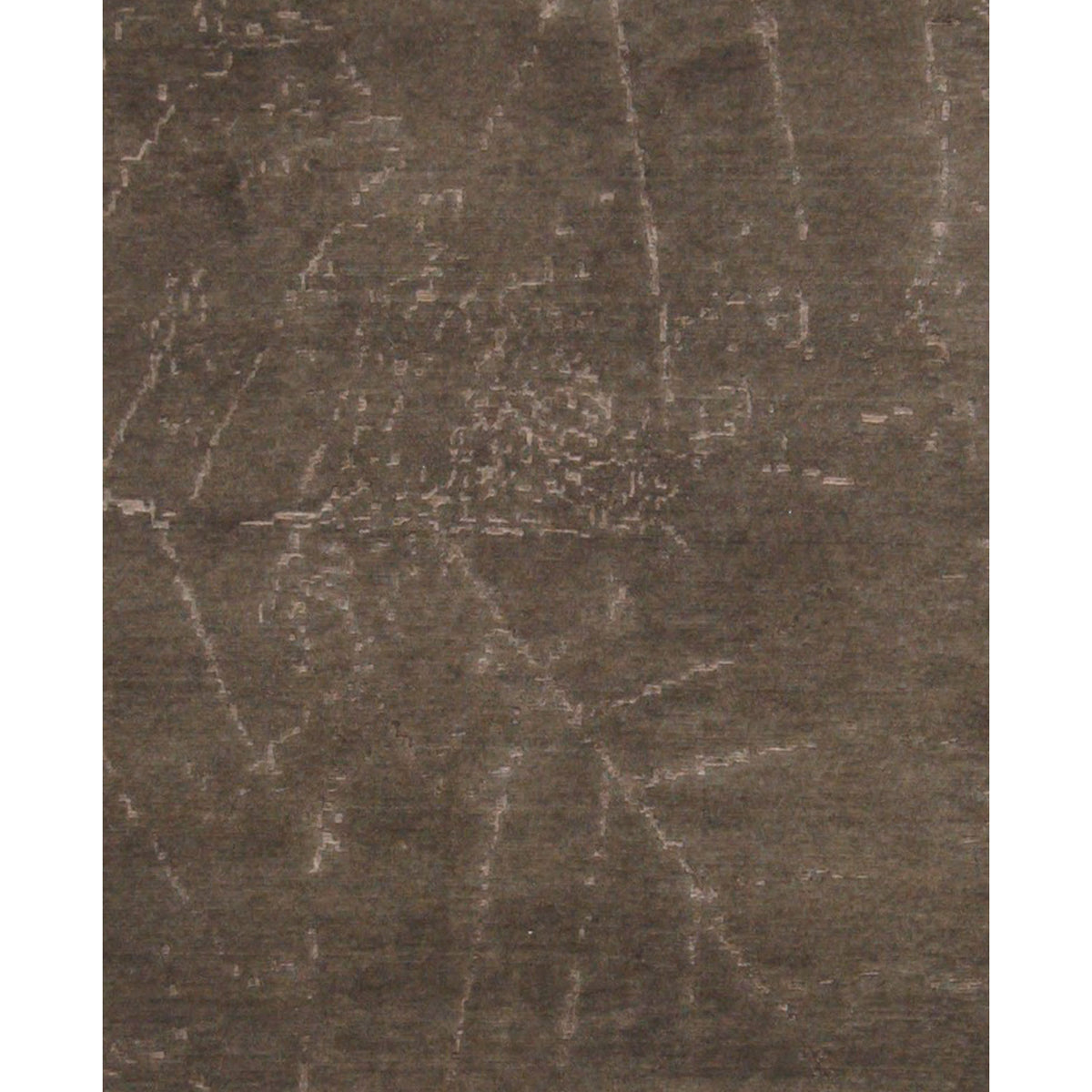 Pacific Tibetan 14580 Brown Charcoal Modern Hand Knotted Rug