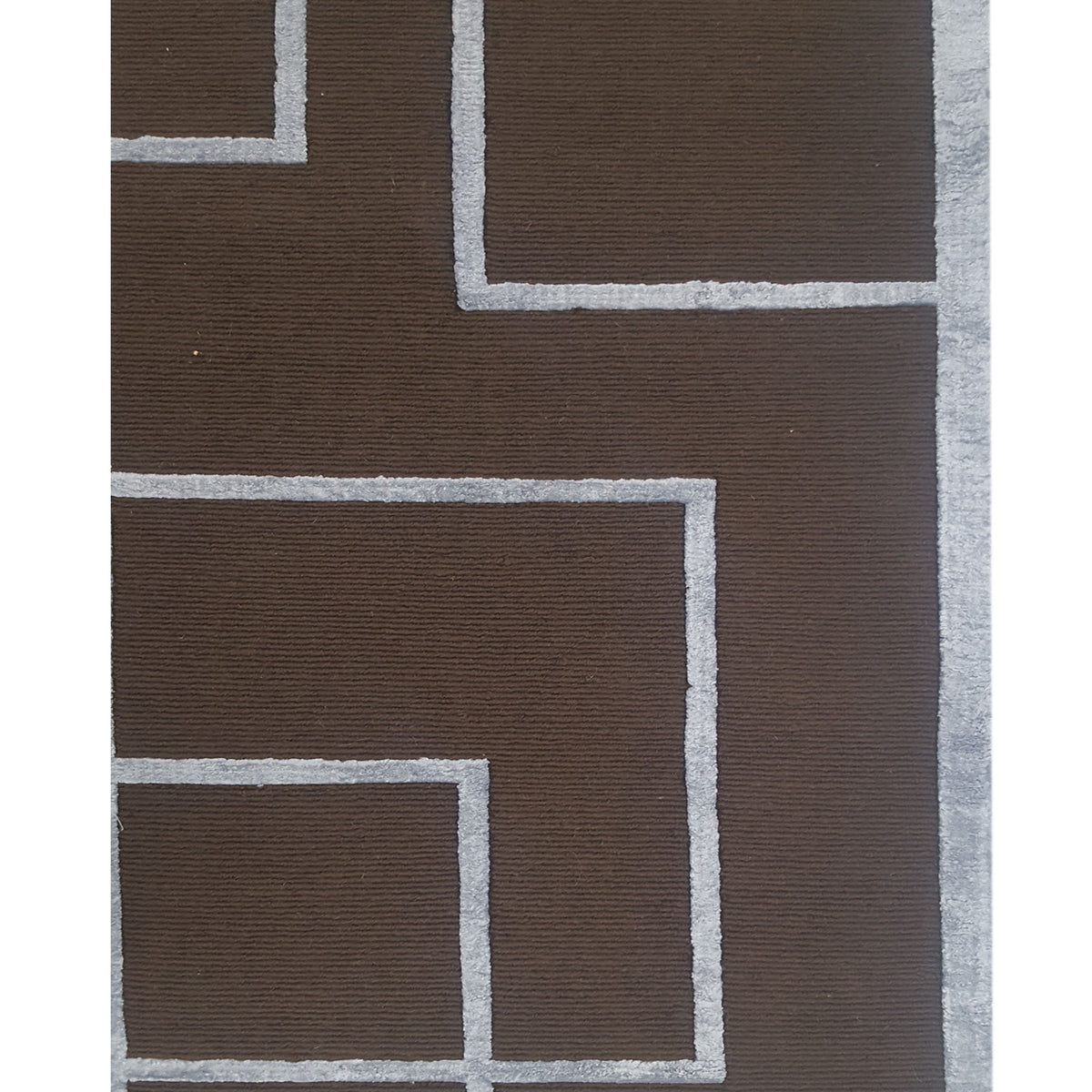 Pacific Tibetan 14582 Brown Lt.Blue Modern Hand Knotted Rug