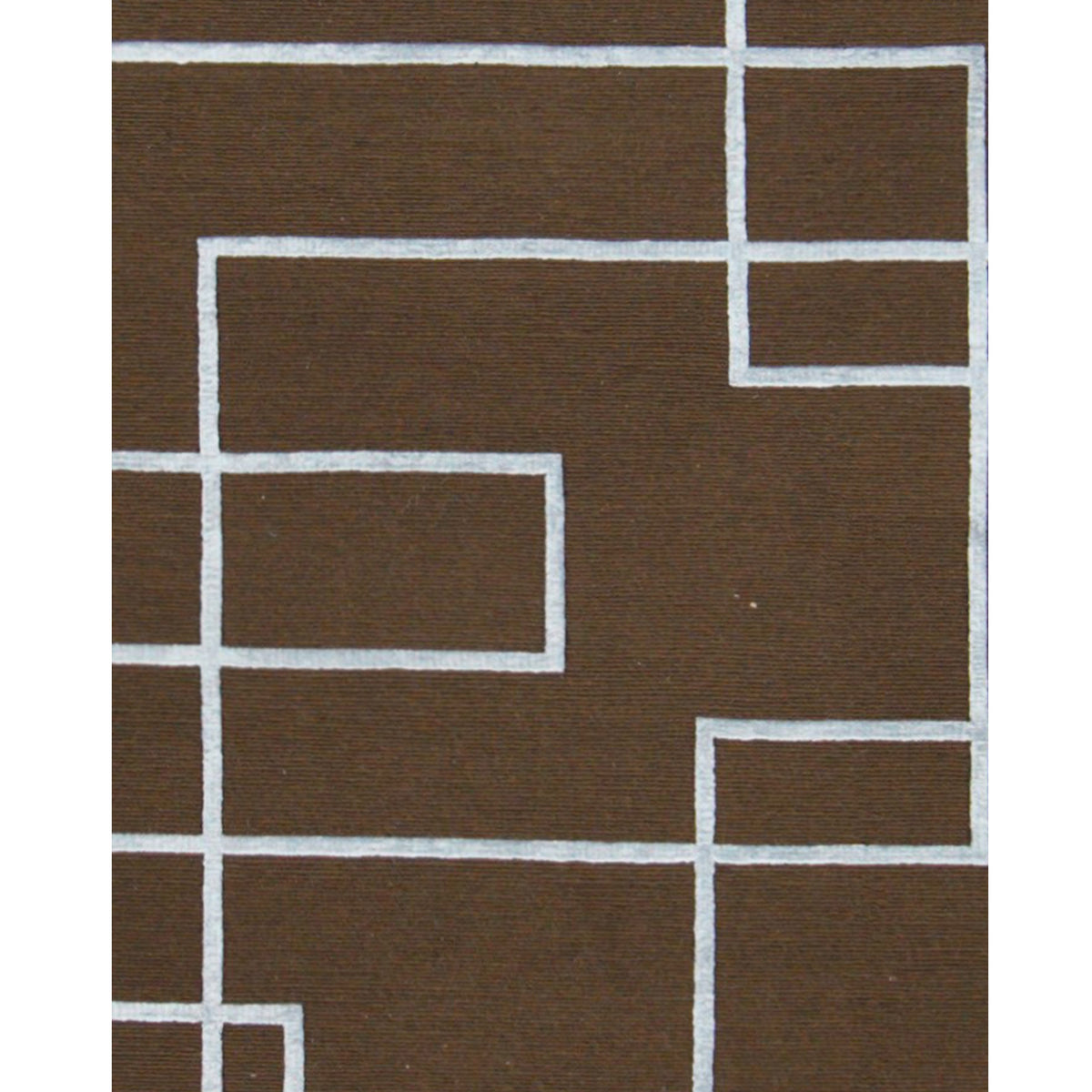 Pacific Tibetan 14582 Brown Lt.Blue Modern Hand Knotted Rug