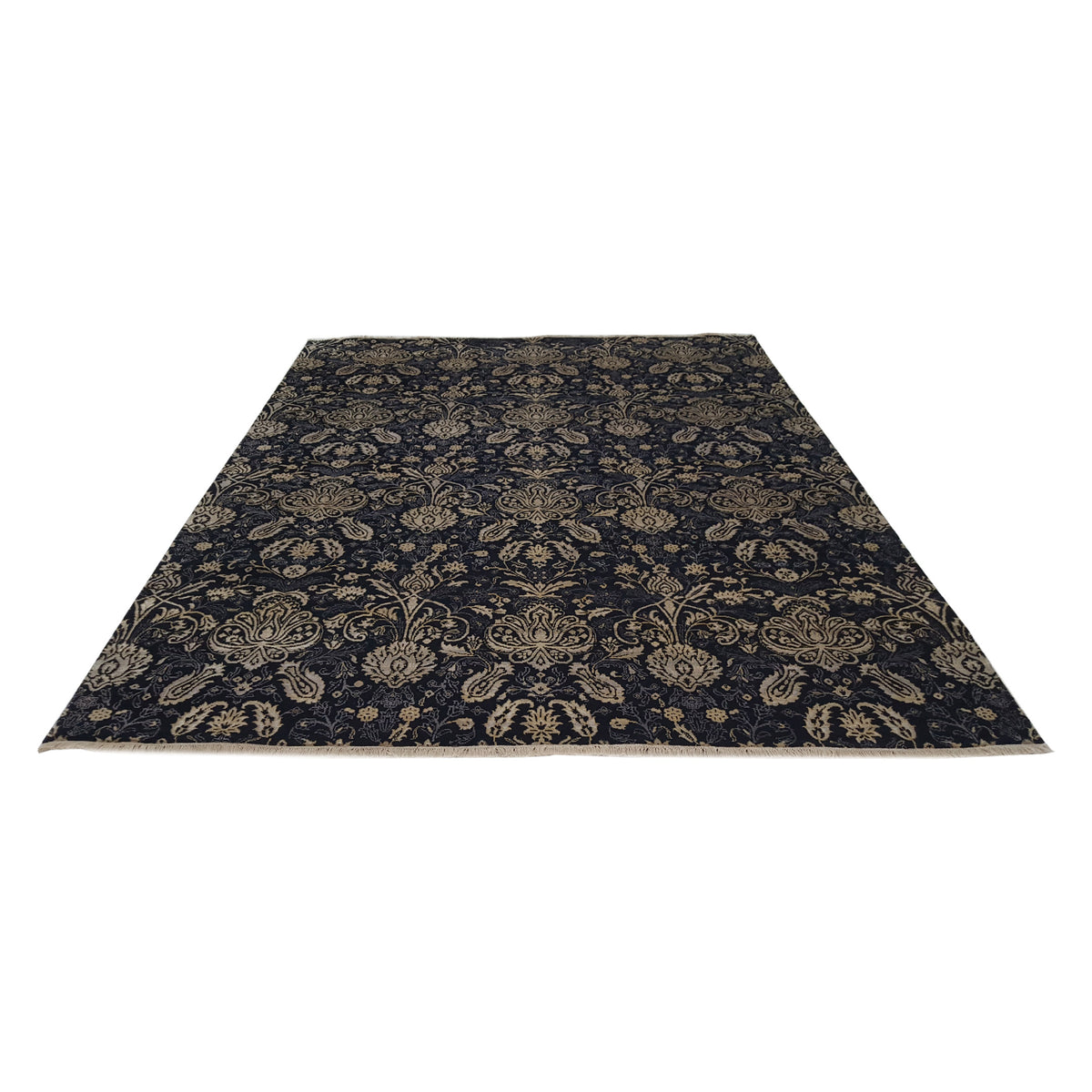Pacific Venus 14589 Black Black Transitional Hand Knotted Rug